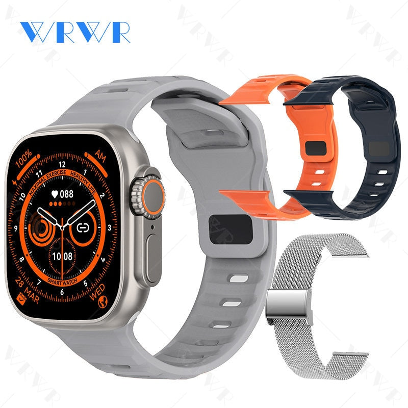 2023 Smart Watch Ultra Series 8 NFC Smartwatch Men Women Bluetooth Calls Wireless Charging Fitness Bracelet 2 Inch HD Screen