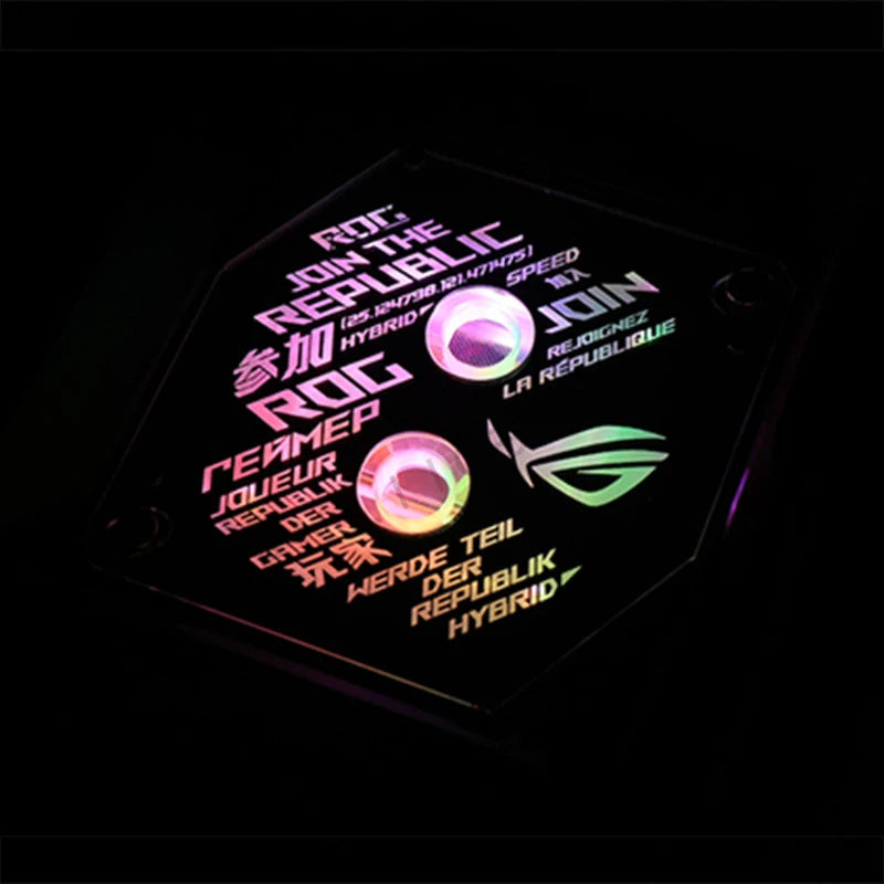 Mirror CPU Water Block 1700 Surface ROG 5V MB RGB SYNC Watercooler LGA1800 20XX AM4 AM5 Platform Customized Available