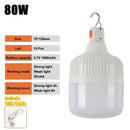 High Power LED Camping Light Rechargeable Portable Lanterns Outdoor Emergency BBQ Tent Lighting Lamp Bulb with Hook