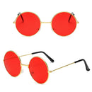 Fashion Disco Runde Farben Sonnenbrillen Hippie Damen Herren Kreis Brille Retro Metall Sonnenbrille UV400 Schutz Brillen Unisex