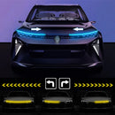 Newest LED Car Hood Light With Turn Signal Scan Starting DRL Dynamic Daytime Running Lights Auto Decorative Ambinet Lamp 12V