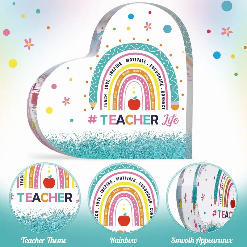 Teacher Admission Gifts for Women Acrylic Souvenirs and Paper Teacher Gifts Nurses Graduation Retirement First Day of School