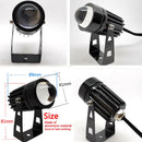 Outdoor LED Wall Spotlight 9W 12W For Home Landscape Lighting 110V 220V Pink Red Green Blue Golden Color Beam Lights Waterproof