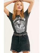 Gypsylady Women Black Tshirt Tee Cotton Cartoon Short Sleeve Vintage Women Summer Tops Female Streetwear Graphic Tees 2022