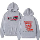 Hoodies THE EXPLOITED Theme Singer Graphic Printing Clothing Hooded Hip Hop Casual Unisex Autumn Winter Fleece Sweatshirts