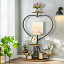 Heart Shape Metal Plant Stand 5 Tier Indoor Plant Flower Display Rack