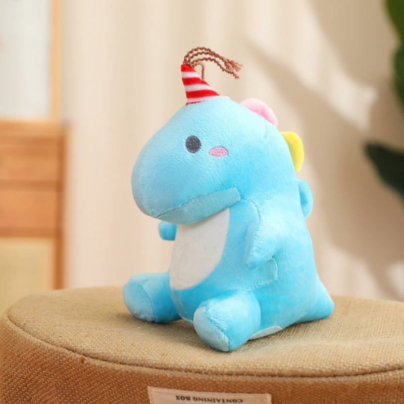 Ultra Soft Lovely Dinosaur Plush Doll Huggable Pink/Blue/Green Stuffed Party Hat Toy Kids High Quality Animals Toy Birthday Gift