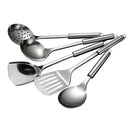 5PCS/SET 304 Stainless Steel Practical Spatula Kitchen Utensil Set Cooking Tool Slotted Turner Rice Spoon Ladle Cooking Tools