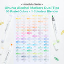 The Pastel Atlas | Ohuhu Honolulu 96-Colour Alcohol Marker Set with Dual Tips