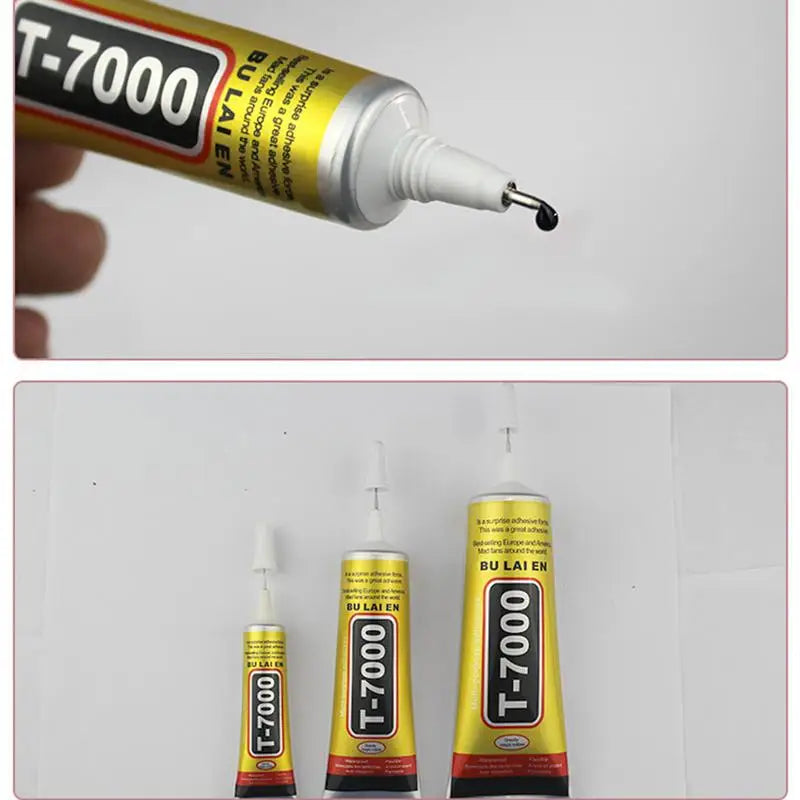 15/50ML T7000 Black Contact Cellphone Tablet Repair Adhesive T-7000 Electronic Components Glue With Applicator Tip