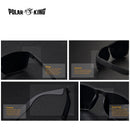 POLARKING Marken Polarisierte Sonnenbrille für Herren, Kunststoff, Oculos de Sol, Herrenmode, quadratische Fahrbrille, Reise-Sonnenbrille