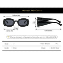 Unique Y2K Candy Color Square Sunglasses Women Fashion Design Punk Cool Girls Sunglasses Luxury Brand Popular Shades Oculos