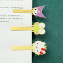 Cute Hello Kitty Series Bookmarks Metal Book Page Holders Anime Fans Collection Gift for Book Lovers Book Accessories