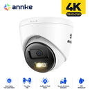 Annke 8MP HD IP Überwachungskamera Poe 4K Dual-Licht Audio Feste Kamera Mensch-Fahrzeug-Erkennung 256G SD-Speicher ONVIF IP67