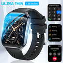2025 New Ultra-Thin Curved Screen Smart Watch For Men Women 1.96" Amoled Pixel Display Bluetooth Call Smartwatch IP68 For Huawei
