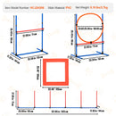 SucceBuy Dog Agility Training Equipment 4 PCS Set with Adjustable High Hurdles 6 Weave PolesJump Ring Square Pause Box Whistle