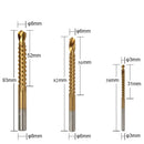 6-teiliger Stufenbohrer-Sägebohrer-Satz, Titanfräser 4-12 4-20 4-32mm 3 6 8mm für Holzbearbeitung Metall Kernlochöffner