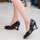 New light mouth high-heeled shoes white bride sexy lady shoes in the spring and autumn marriage sexy wedges women's shoes