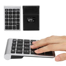 22Keys Numeric Keyboard 2.4G Wireless Mini Portable Ergonomic Design Digital Keyboard Numpad with USB Receiver for Office Laptop