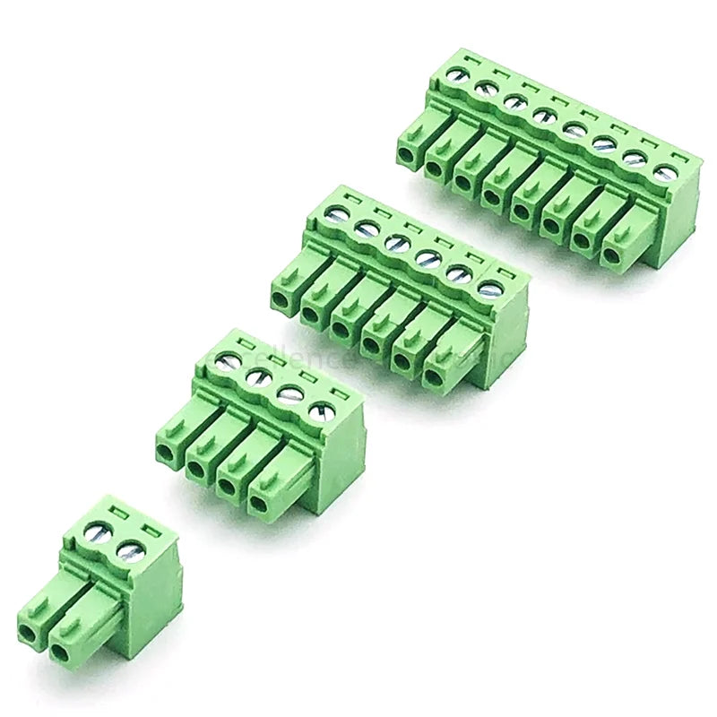 10Pcs 15EDG 3.5MM 3.81MM PCB Screw Terminal Block Connector PLUG PIN HEADER SOCKET 2/3/4/5/6/7/8/9/10/12P 3.5/3.81 KF2EDGK