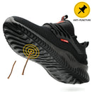 Safety Shoes Men With Steel Toe Cap Anti-smash Men Work Shoes Sneakers Light Puncture-Proof Indestructible Shoes Dropshipping