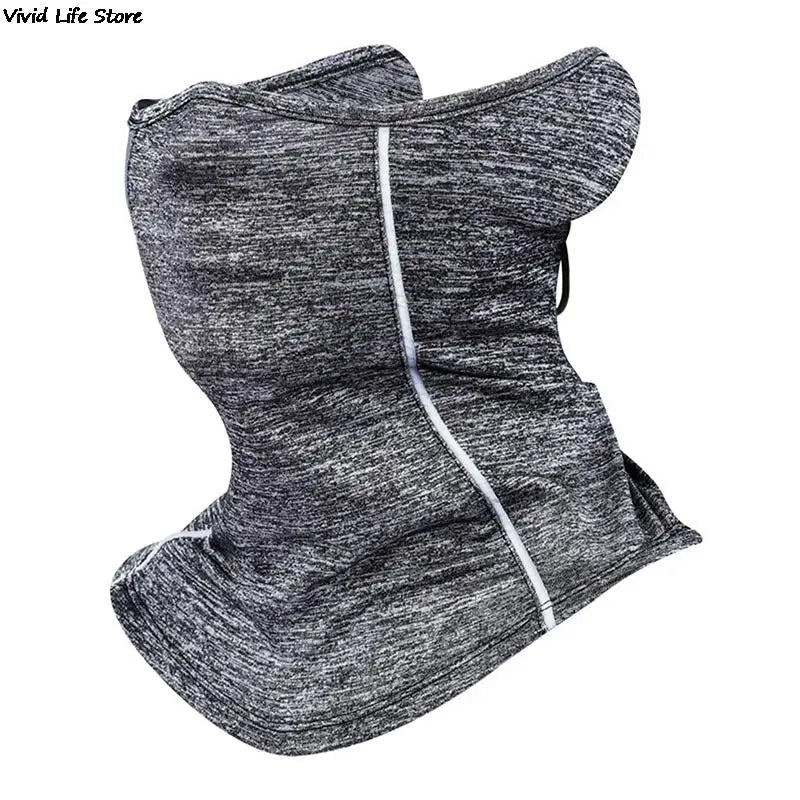 Reflective Nigh Riding Half Face Mask Summer Ice Silk Sunscreen Dust-proof Neck Collar Scarf Sports Bandana Men Women