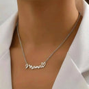 Mother's Day Mama Letter Pendant Necklace for Women Stainless Steel Jewelry Gift