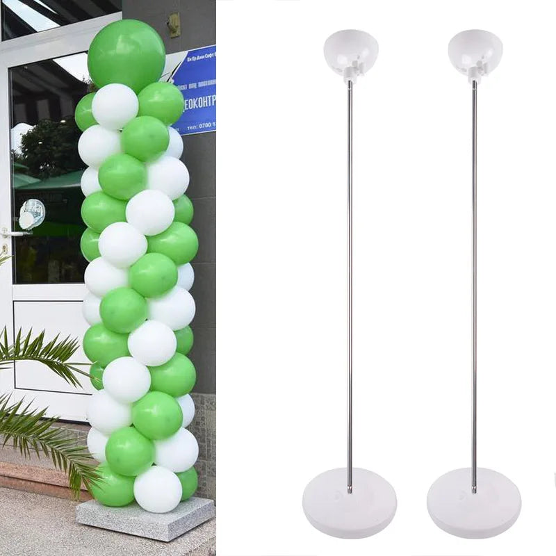 Metal Balloon Column Stand Kit with Base for Ballon Tower Pillar Stand Reusable Balloon Holder for Wedding Birthday Christmas