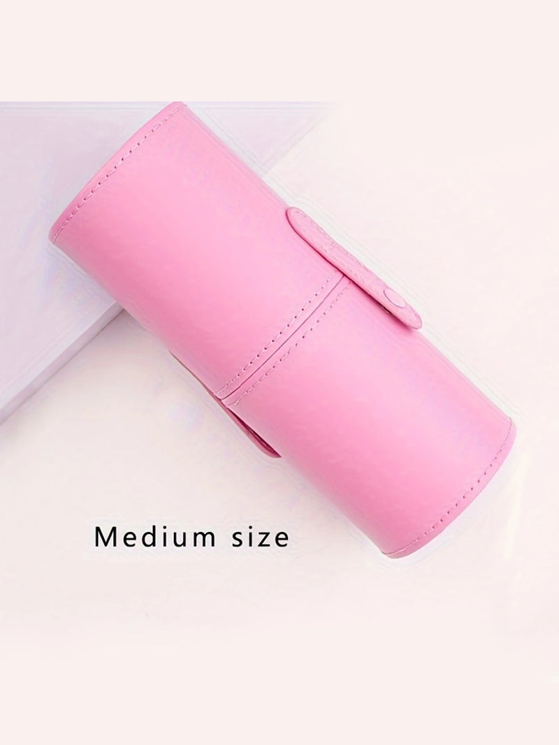 Makeup Brush Holder Large Capacity Make up Brush Case Organizer Cosmetic Cup Cylinder Storage Bag