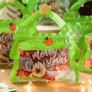 200PCS Christmas Festival Gift Bags Xmas Tree Deer Shape Cookies Candy Bag for Children's Birthday Party Decor Sweets Package