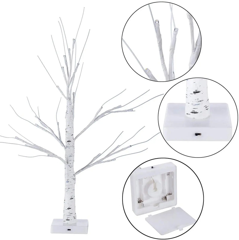 60cm Easter LED Birch Light Tree Decorations For Home Table Easter Egg Ornament Hanging organic Tree Happy Easter Party Supplies