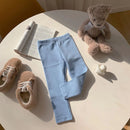 Children Cotton Leggings Girls Spring/Fall Pants Korean Solid Kids Fitting Long Pant Stretchy Tights Trousers Baby Bottoms Cloth