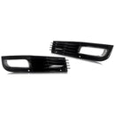 For Audi A8 D3 2008-2010 Gloss Black Front Bumper Grille Fog Light Grilel Cover