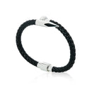 High Quality Classic Geometric Nail Design Bracelet for Men Punk Jewelry Braided Leather Bracelet Man Accessories Party Gifts