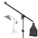Photo Studio 2M Light Tripod Stand with 135CM Cantilever Boom Arm And Empty Sandbag For Photography Supporting Softbox Lighting