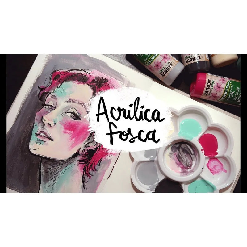 12 Acrilica Crilica Paint Kit For Crafts 60ml Acrilex Choose Colors