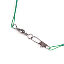 Aorace 20PCS Anti Bite Steel Fishing Line Steel Wire Leader With Swivel Fishing Accessory Lead Core Leash Fishing Wire 15CM-50CM