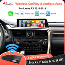 Wireless CarPlay for Lexus RX 2016-2019, with Android Auto Mirror Link AirPlay Navigation Car Play Functions