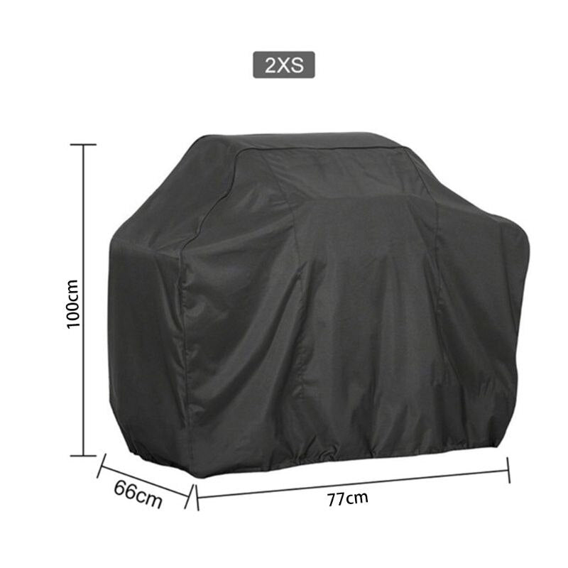 190T 210D BBQ Cover Outdoor Dust Waterproof Weber Heavy Duty Grill Cover Rain Protective Outdoor Barbecue Cover Round