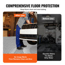 SucceBuy Garage Tiles Interlocking Garage Floor Covering Tiles Non-Slip Double-Sided Texture for Garages Basements Repair Shops