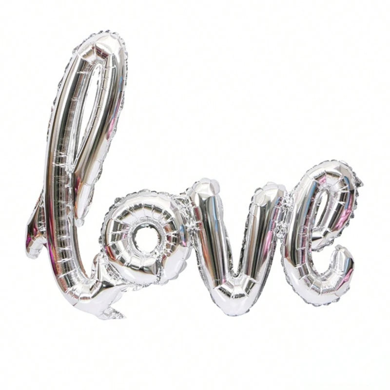 Heart Shaped Background Wall Foil Balloon Love Letter Balloons for Wedding Party Happy Valentines Day Home Decoration Supplies