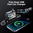 AZDOME Dash Cam M660 2K+3*1080P 4CH Car DVR GPS 5G Wifi Built-in 128GB eMMC Voice Control 24H Parking Monitor Super Night Vision