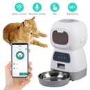 3,5L Automatischer Futterspender für Haustiere mit Timer, Edelstahlschale, automatisches Füttern für Hunde und Katzen, Haustierbedarf