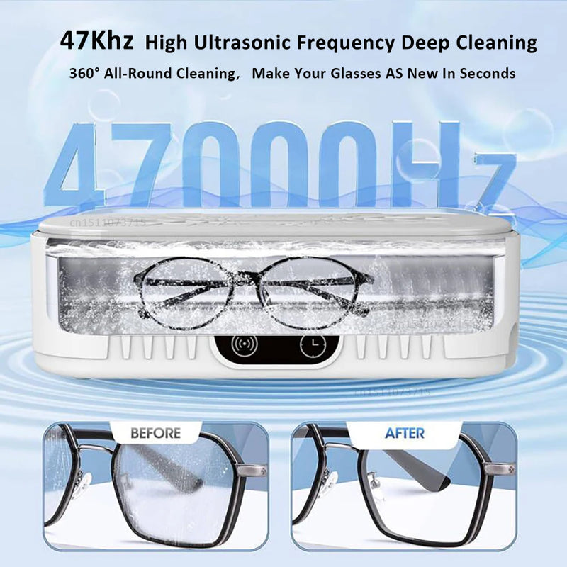 Glasses Ultrasonic Cleaner Jewelry Ultrasound Cleaning Machine High Frequency Ultrasonic Cleanser For Glasses Jewelry Washing