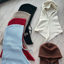 The Arctic Mantle | Hand-Knitted Winter Balaclava with Merino-Blend Insulation