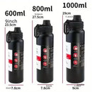600ML 800ML 1000ML Outdoor Thermos Kettle Water Bottle with Tea Filter 304 Stainless Steel Thermal Cup Leak-proof Flask Sports