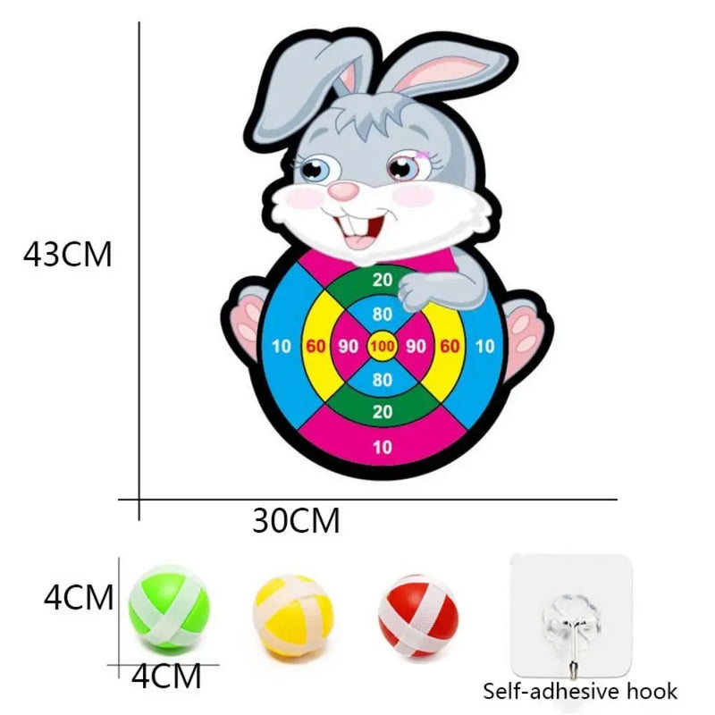 Children Leisure Time Elephant Cartoon Sports Accessories Sticky Ball Arithmetic toy Dart Toy Animal Dart Board