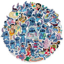 51PCS  Cute Cartoon Lilo & Stitch Stickers DIY Diary Laptop Luggage Skateboard Graffiti Decals Fun Classic Toy