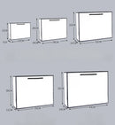 10pcs/lot High Quality Pretty Pink Gift Bag Gift Box Ornament Pajama Book Black Handle With Ribbon Paper Box Bag Kraft Packaging