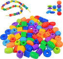 Auffädelperlen Kreative Kinder Feinmotorik Handarbeit Geometrisches Fädelpuzzle Kognitionsspielzeug